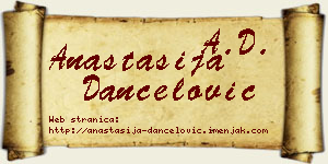 Anastasija Dančelović vizit kartica